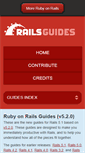 Mobile Screenshot of guides.rubyonrails.org